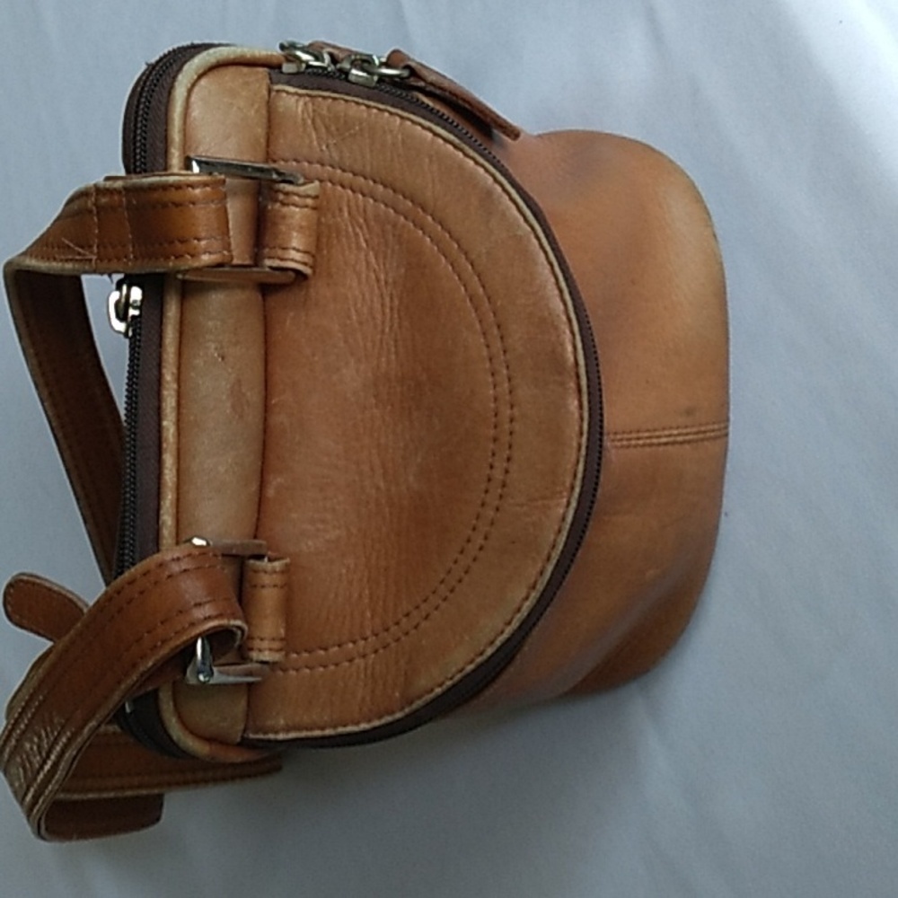 VTG Latico Brown Leather Hobo Crossbody Bag